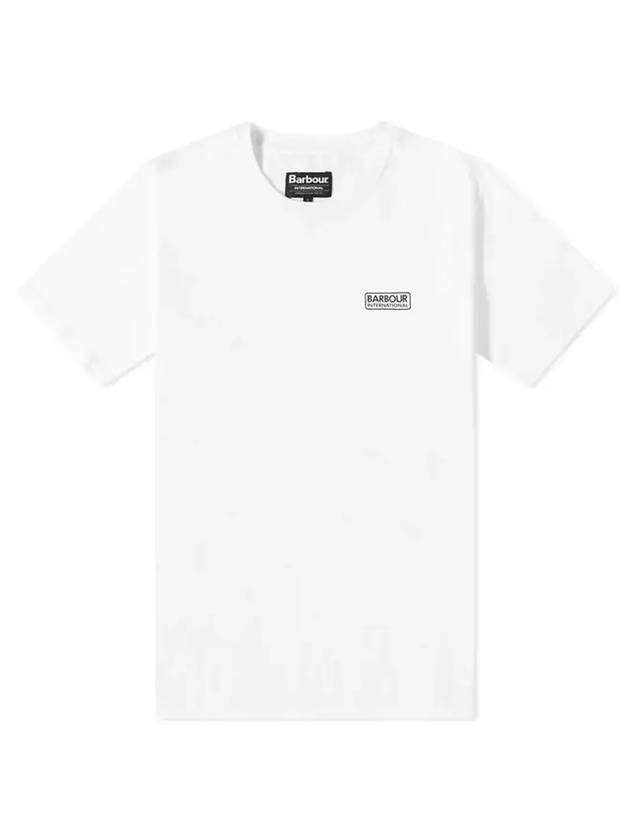 Men's Small Logo Essential Short Sleeve T-Shirt White - BARBOUR - BALAAN 1