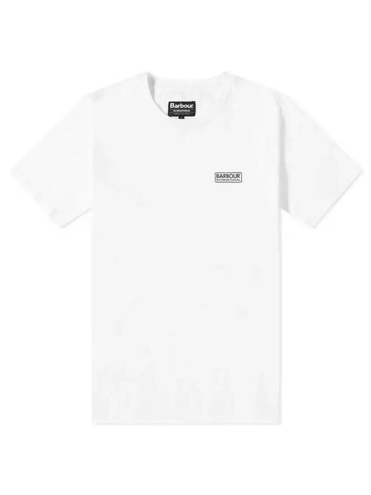 Men's Small Logo Essential Short Sleeve T-Shirt White - BARBOUR - BALAAN 1