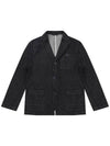 Denim 3 Button Jacket Black - SOLEW - BALAAN 2