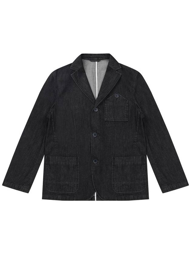 Denim 3 button jacket black - SOLEW - BALAAN 2