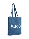 Lou Denim Tote Bag Washed Indigo - A.P.C. - BALAAN 3