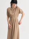 Sistine Pintuck Long Dress Brown - SORRY TOO MUCH LOVE - BALAAN 2