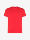 ORB Logo Cotton Short Sleeve T-Shirt Red - VIVIENNE WESTWOOD - BALAAN 2