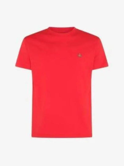 ORB Logo Cotton Short Sleeve T-Shirt Red - VIVIENNE WESTWOOD - BALAAN 2