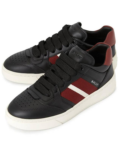 Raise Leather Low Top Sneakers Black - BALLY - BALAAN 2