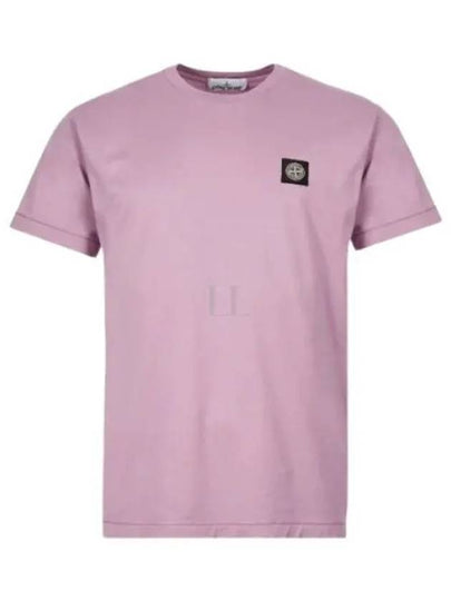 Wappen Logo Patch Short Sleeve T-Shirt Rose Quartz - STONE ISLAND - BALAAN 2