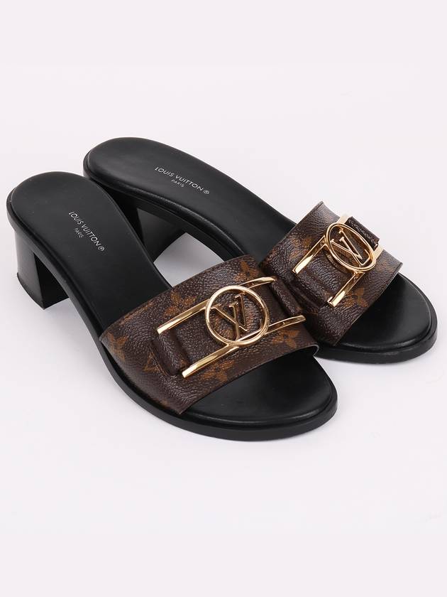 Monogram Gold Revival Flat Mules - LOUIS VUITTON - BALAAN 4