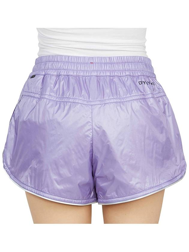 Women's Ripstop Nylon Shorts Purple - MONCLER - BALAAN 8