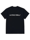 A COLD WALL ACWMTS092 BLACK Men's Short Sleeve Tee - A-COLD-WALL - BALAAN 3