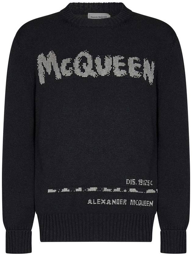 logo jacquard cotton jumper 626454Q1WZL - ALEXANDER MCQUEEN - BALAAN 2