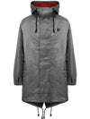 Face Logo Hooded Parka Dark Grey - ACNE STUDIOS - BALAAN 3