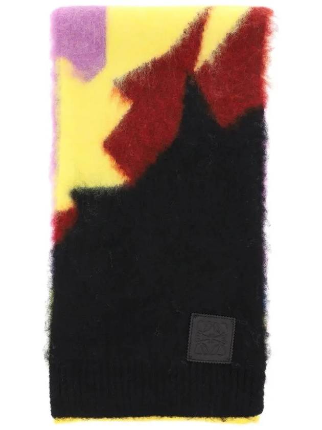 Anagram Patch Color Block Intarsia Muffler - LOEWE - BALAAN 3