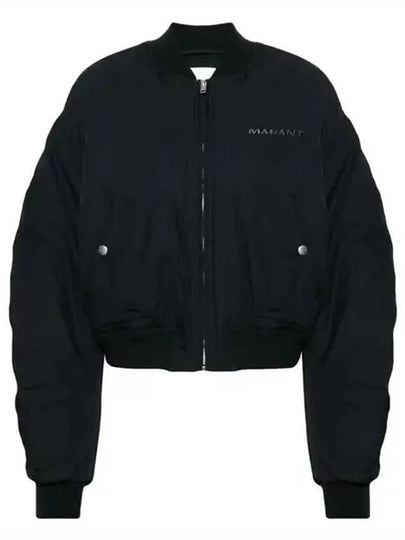 Bessime Bomber Jacket Faded Black - ISABEL MARANT - BALAAN 2