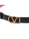 SN Black reversible vlogo signature leather belt 5W2T0S12ZFR 0SM - VALENTINO - BALAAN 5