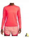 Women's Dri Fit Pacer Crew Long Sleeve T-Shirt Red - NIKE - BALAAN 2