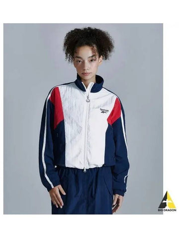 rival crop windbreaker women white - REEBOK - BALAAN 1