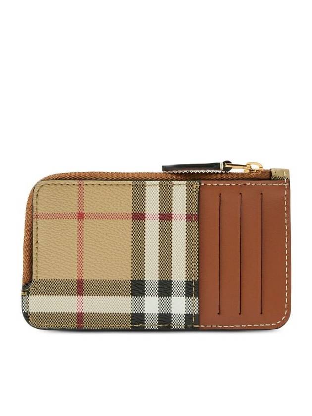 Check Card Wallet Archive Beige - BURBERRY - BALAAN 3