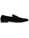 Zegna Black LASOLA Suede Loafer LHCAC A4675Z NER - ERMENEGILDO ZEGNA - BALAAN 1