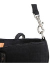 Women's Cabas Small Linen Tote Bag Black - VANESSA BRUNO - BALAAN 5