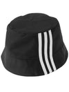 Triangle Logo Stripe Bucket Hat Black 2HC137 1WQ8 F0002 - ADIDAS - BALAAN 3