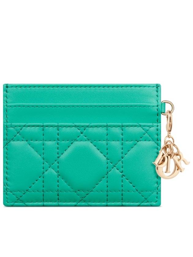 Lady Freesia 5 Slot Cannage Card Wallet Green - DIOR - BALAAN 8