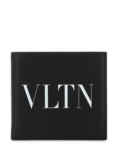 VLTN logo bifold wallet black - VALENTINO - BALAAN 1