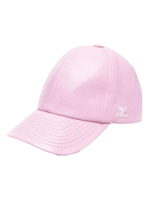 Re-edition Vinyl Baseball Ball Cap Pink - COURREGES - BALAAN 1