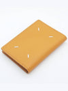 Stitched Bi-Fold Leather Card Wallet Mustard - MAISON MARGIELA - BALAAN 6