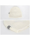 Cashmere Wool Beanie White - MIU MIU - BALAAN 3