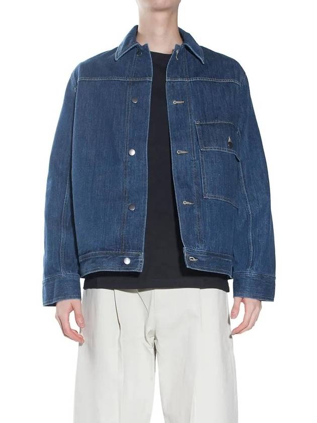 Lazar Washed Denim Jacket Indigo - STUDIO NICHOLSON - BALAAN 1