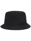 Compass Motif Bucket Hat Black - STONE ISLAND - BALAAN 2