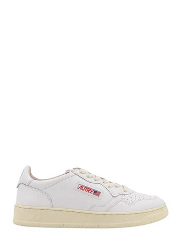 Men's Medalist Leather Low Top Sneakers White - AUTRY - BALAAN 1