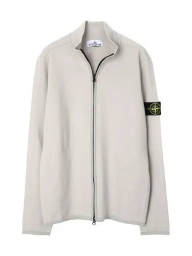 Stretch wool zip up knit cardigan regular fit - STONE ISLAND - BALAAN 1