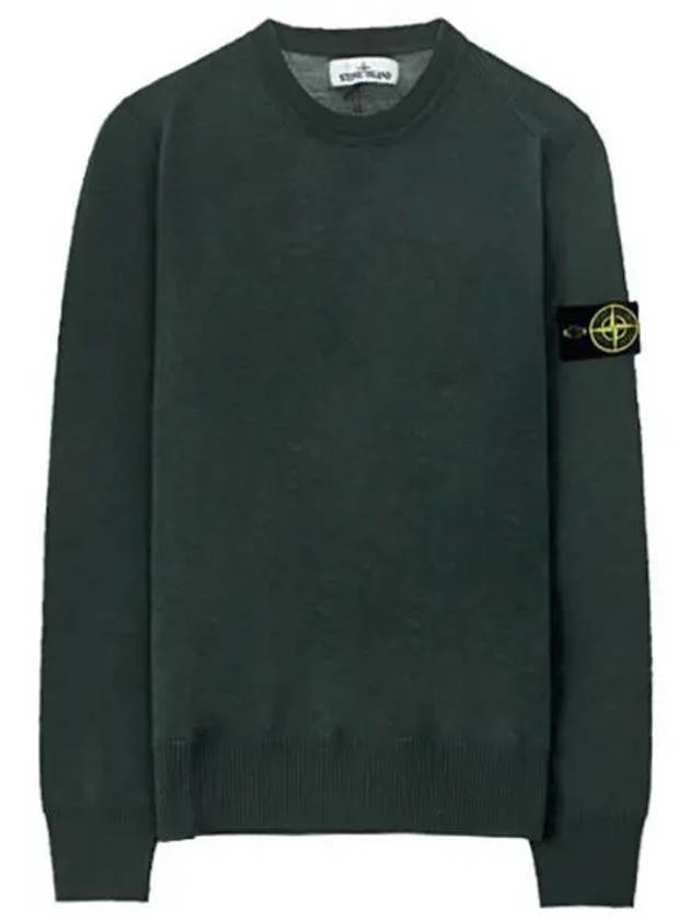 7115524C4 V0057 Wappen Knit Green Men s TTA 270251 - STONE ISLAND - BALAAN 1