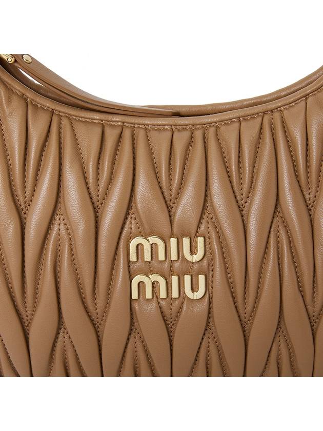 Wander Materasse Nappa Leather Shoulder Bag Brown - MIU MIU - BALAAN 9