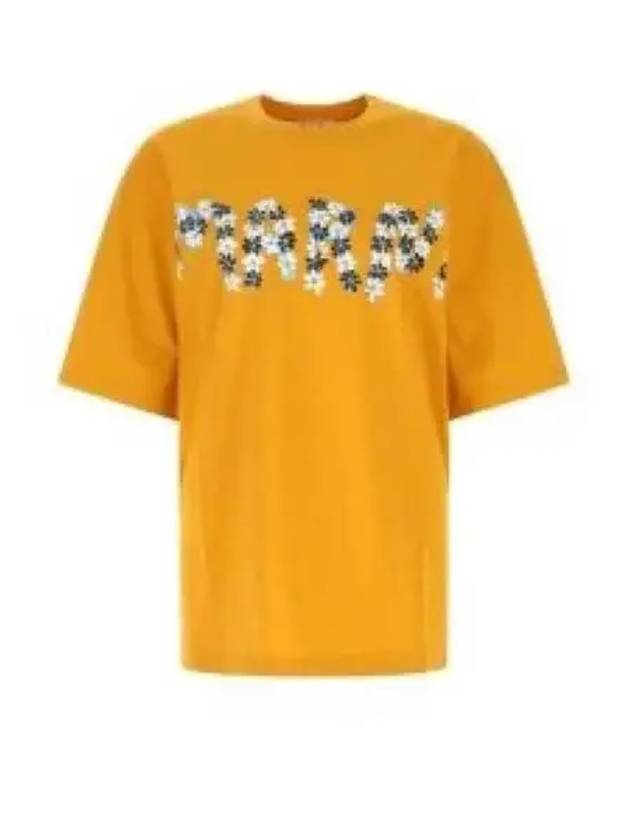 Daisy Logo Short Sleeve T-Shirt Yellow - MARNI - BALAAN 2