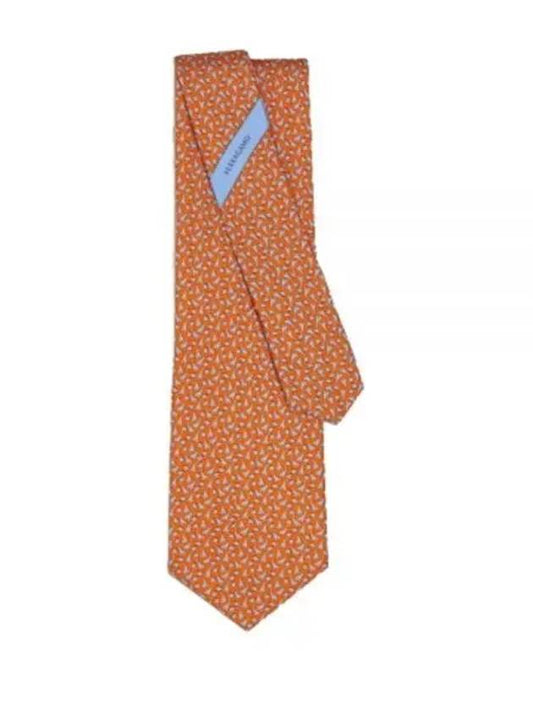 350955 769539 Printed silk tie - SALVATORE FERRAGAMO - BALAAN 2