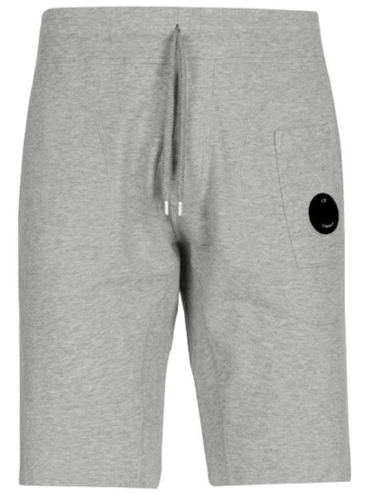 Light Fleece Lens Wappen Bermuda Shorts Grey - CP COMPANY - BALAAN 2