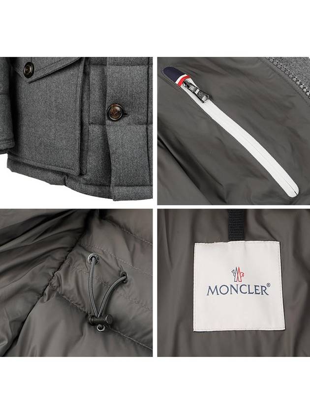 Leader Rethe down padded jacket gray - MONCLER - BALAAN 7