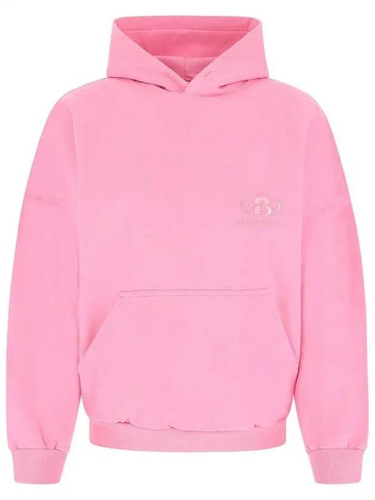 Women's Pink B Logo Hoodie 675003TLV97 E244 - BALENCIAGA - BALAAN 1