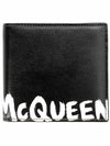 Logo Print Half Wallet Black - ALEXANDER MCQUEEN - BALAAN 3