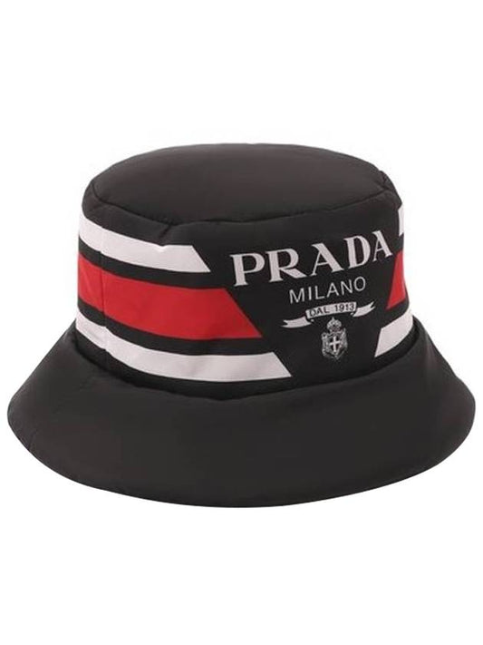 Frined Re-Nylon Bucket Hat Red Black - PRADA - BALAAN 1