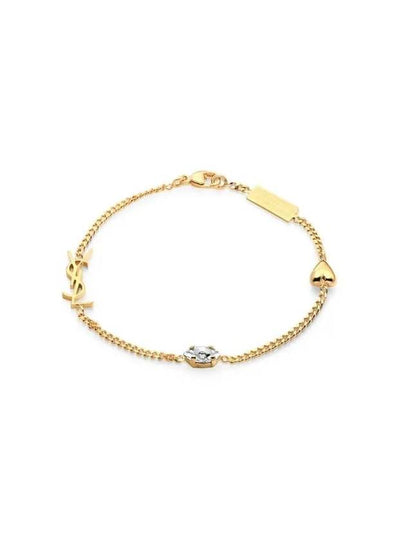 Opyum Heart Chain Bracelet Gold - SAINT LAURENT - BALAAN 2