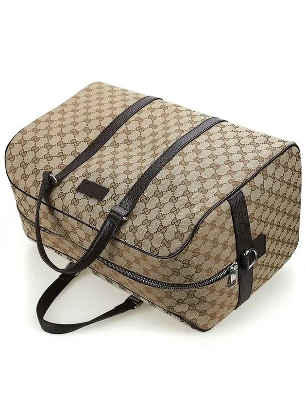 GG Supreme Canvas Boston Tote Bag Beige Ebony - GUCCI - BALAAN 4