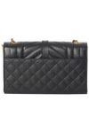 Matelasse Envelope Small Shoulder Bag Black - SAINT LAURENT - BALAAN 4