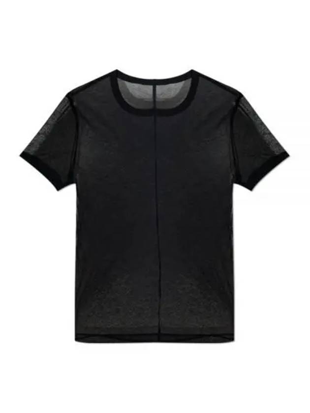 Crew Neck Short Sleeve T Shirt Black - HELMUT LANG - BALAAN 2