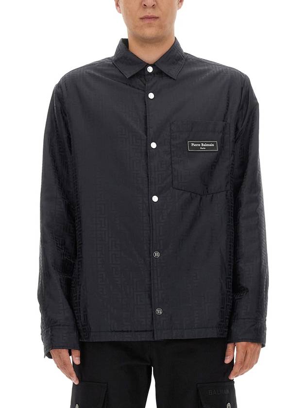 23 fw Monogram Nylon Overshirt BH1HD001XB11EAP B0020475046 - BALMAIN - BALAAN 2