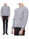 Center Back Striped Stitch Merino Wool Knit Top Grey - THOM BROWNE - BALAAN 2