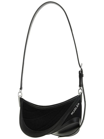 Mugler 'Small Denim Spiral Curve 01' Shoulder Bag - MUGLER - BALAAN 1