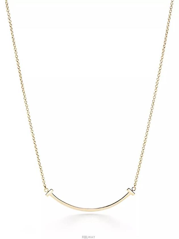 T Smile Small Necklace Gold - TIFFANY & CO. - BALAAN 2